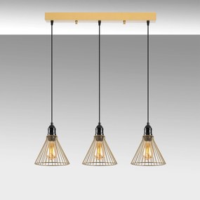 Candeeiro Rozye – Dourado Brilhante – 72 x 20 x 124 cm