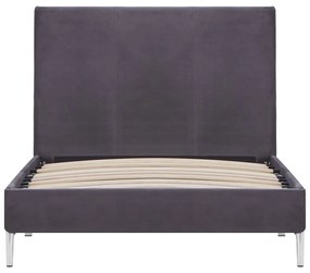 Estrutura de cama 90x200 cm tecido cinzento