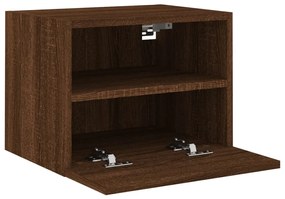 Móveis parede TV 2pcs 40x30x30 deriv. madeira carvalho castanho