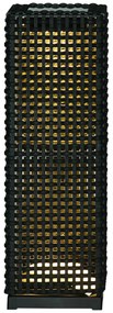 Candeeiro Solar de Jardim – 15,5x15,5x47 cm – Preto – Luz LED Quente c