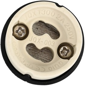 Spotlights embutidos 6 pcs Quadrado GU10 Prateado 91x91 mm