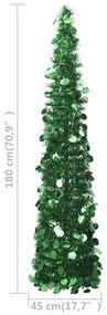 Árvore de Natal pop-up artificial 180 cm PET verde