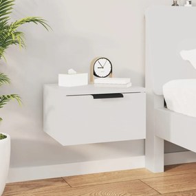 Mesa de cabeceira montagem na parede 34x30x20 cm branco