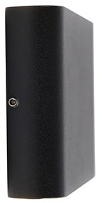 Candeeiro de parede exterior moderno preto 17,5 cm com LED IP65 - Batt Moderno