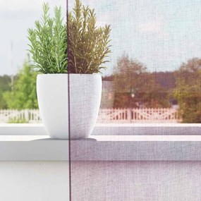 Cortinas de voile com laços 2 pcs roxo 140x175 cm