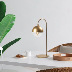 Candeeiro de Mesa Horn – Dourado – 18 x 25 x 53 cm