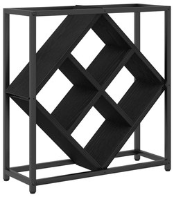 Rack de Vinho  Carvalho Preto 51x18x52,5 cm Madeira Compensada