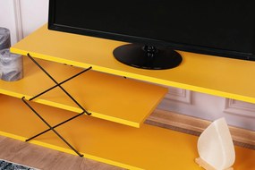 Móvel TV Zigzag – Amarelo – 120x40x30 cm