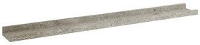 Prateleiras de parede 2 pcs 80x9x3 cm cinzento cimento