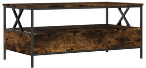 Mesa de centro 100x51x45 cm derivados madeira carvalho fumado