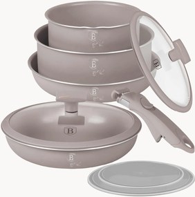 Conjunto de cozinha Taupe, conjunto de 9