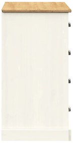 Aparador com gavetas VIGO 113x40x75 cm pinho maciço branco