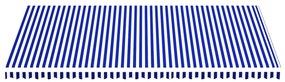 Tecido de substituição para toldo 6x3,5 m azul e branco