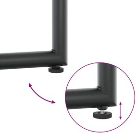 Conjunto de Jantar para o Jardim com 13 Peças e Almofadas em Aço e Tex