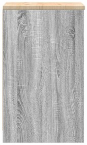 Armário de arrumação de garagem cinzento sonoma 40x51x85 cm