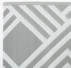 Tapete de exterior 160x230 cm ARAKIL PP cinzento