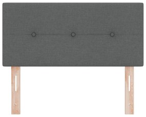 Cabeceira vidaXL Cinza escuro Madeira 90 cm Design Estiloso