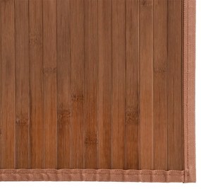 Tapete retangular 80x200 cm bambu castanho