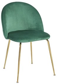 Cadeira Golden Dalnia Veludo - Verde