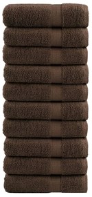 Toalhas de mãos premium SOLUND 10pcs 50x100cm 600 gsm castanho