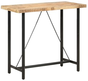 Mesa de bar 120x58x107 cm madeira de mangueira áspera