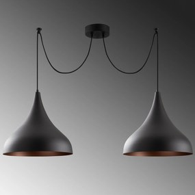 Candeeiro de Teto Berceste – Preto – Diâmetro 131 cm x Altura 127 cm