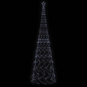 Árvore de Natal em cone 3000 luzes LED 230x800 cm branco frio