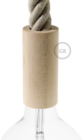 Kit de casquilho E27 em madeira para cordão 3XL