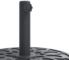 Base de guarda-sol para postes de Ø38/48 mm 25 kg redondo