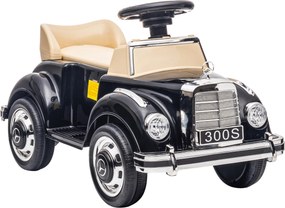 AIYAPLAY Carro Andador com Licença da Mercedes-Benz 300S com Armazenamento Volante Sistema Anti-Tombo 77,5x41,5x45 cm Preto | Aosom Portugal