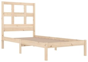Cama sem colchão 90x200 cm madeira de pinho maciça