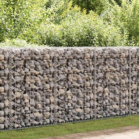 Muro gabião com tampas aço galvanizado 600x30x150 cm