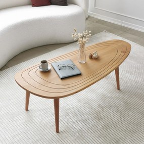 Mesa de Café Sweet – Cor Teak – 115x38x50cm
