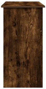 Secretária 80x40x75 cm derivados de madeira cor carvalho fumado
