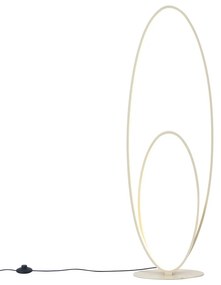 Candeeiro de Pé de Design Bege Incl. LED Regulável em 3 Passos - Boomerang