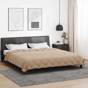 vidaXL Duvet de Ano Inteiro Cinzento-acastanhado 220 x 260 cm