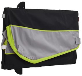 Reboque para bicicleta 30 kg ferro preto e verde