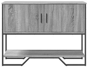 Mesa consola 100x35x74,5 cm derivados madeira cinzento sonoma