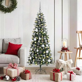 vidaXL Árvore de Natal Artificial Verde 150 cm PVC, Plástico e Aço