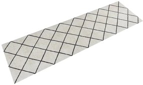 Tapete de cozinha lavável 45x150 cm veludo padrão quadrados