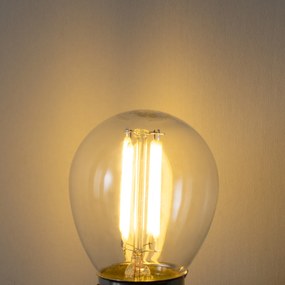 Conjunto de 5 E27 3-staps dimbaar LED lamp P45 helder glas 5W 470 lm 2700K