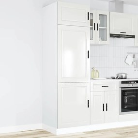 Armário de cozinha Porto derivados de madeira branco brilhante