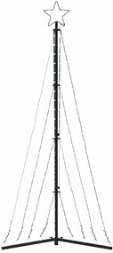 LED Árvore de Natal 339 LEDs Branco Frio 187 cm