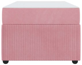Estrutura de cama com colchão Outros Rosa 90 x 190 cm Veludo