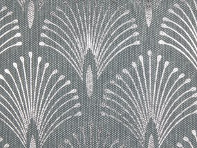 Conjunto de 2 almofadas com padrão geométrico em algodão cinzento 45 x 45 cm HOYA Beliani