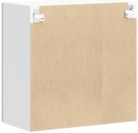 Armário de parede de cozinha porta vidro Lucca cinza cimento