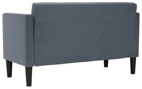 Sofá-luvas 111 cm veludo cinzento-escuro