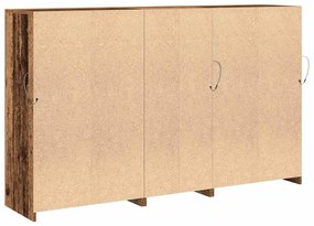 Buffet Lateral com Luzes LED Madeira Antiga 162x37x100 cm Madeira Recu