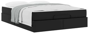 Estrutura de cama com colchão Outros Preto 160 x 200 cm