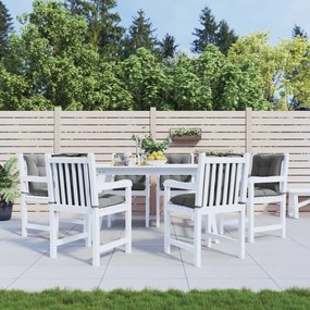 vidaXL Almofadões lombares p/ cadeiras de jardim 6pcs tecido cinza